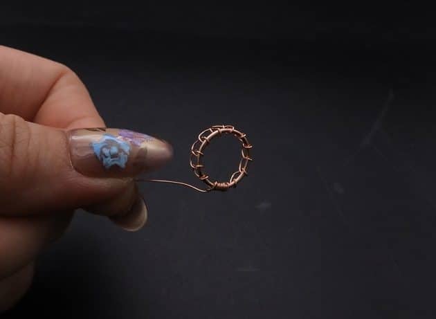 Wire-Wrapping Elven Statement Pearl Vine Cuff Bracelet Tutorial 26