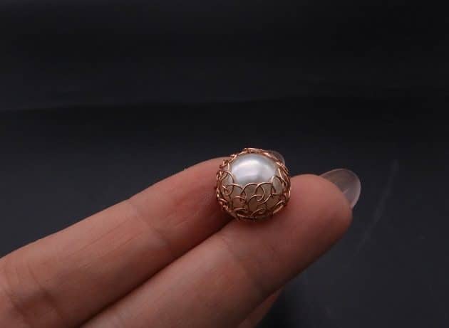 Wire-Wrapping Elven Statement Pearl Vine Cuff Bracelet Tutorial 36