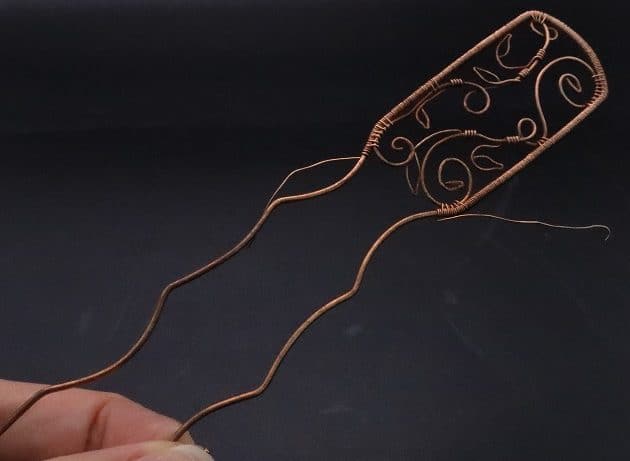 Wire-Wrapping Elven Statement Pearl Vine Cuff Bracelet Tutorial 47