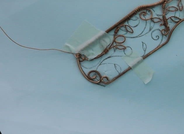 Wire-Wrapping Elven Statement Pearl Vine Cuff Bracelet Tutorial 50