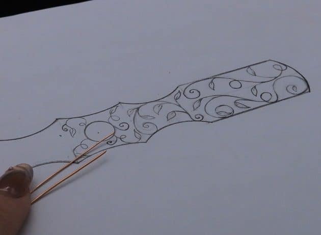 Wire-Wrapping Elven Statement Pearl Vine Cuff Bracelet Tutorial 8