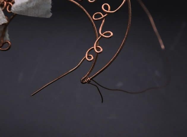 Wire-Wrapping Whimsy Star and Moon Statement Drop Earrings Tutorial 16