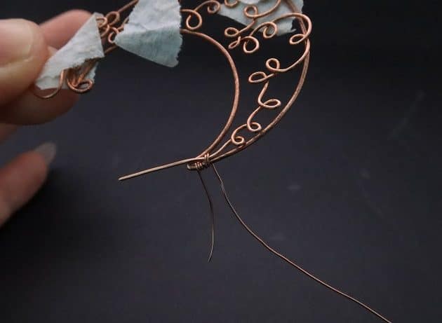 Wire-Wrapping Whimsy Star and Moon Statement Drop Earrings Tutorial 17