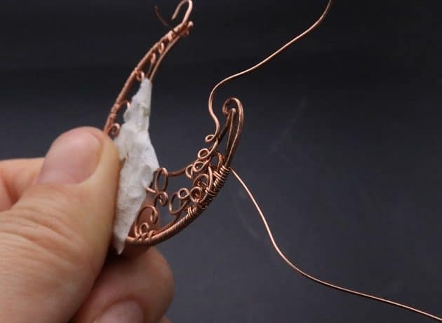 Wire-Wrapping Whimsy Star and Moon Statement Drop Earrings Tutorial 23