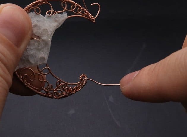 Wire-Wrapping Whimsy Star and Moon Statement Drop Earrings Tutorial 26