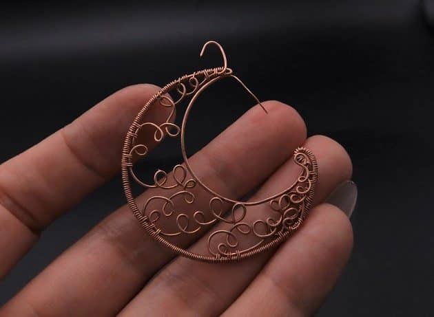 Wire-Wrapping Whimsy Star and Moon Statement Drop Earrings Tutorial 28