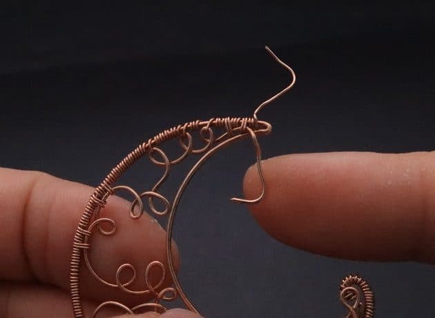 Wire-Wrapping Whimsy Star and Moon Statement Drop Earrings Tutorial 29