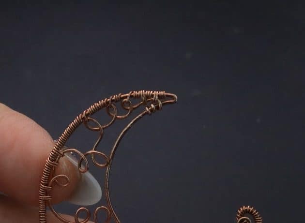 Wire-Wrapping Whimsy Star and Moon Statement Drop Earrings Tutorial 30
