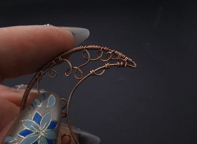 Wire-Wrapping Whimsy Star and Moon Statement Drop Earrings Tutorial 32