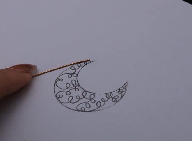 Wire-Wrapping Whimsy Star and Moon Statement Drop Earrings Tutorial 4