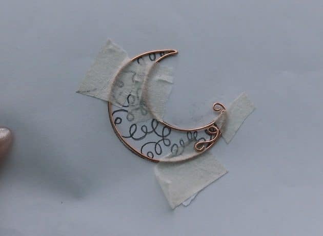 Wire-Wrapping Whimsy Star and Moon Statement Drop Earrings Tutorial 5