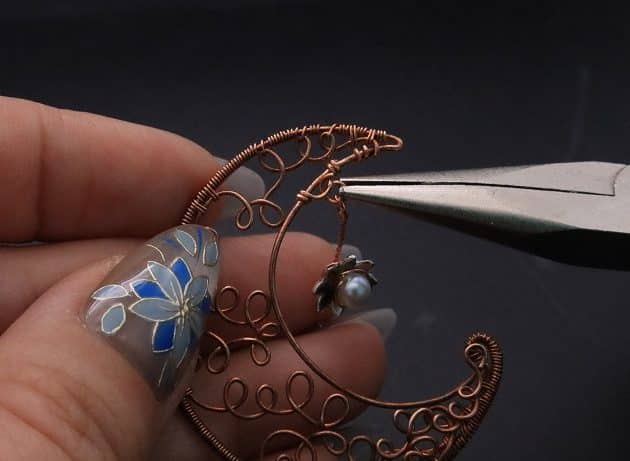 Wire-Wrapping Whimsy Star and Moon Statement Drop Earrings Tutorial 57