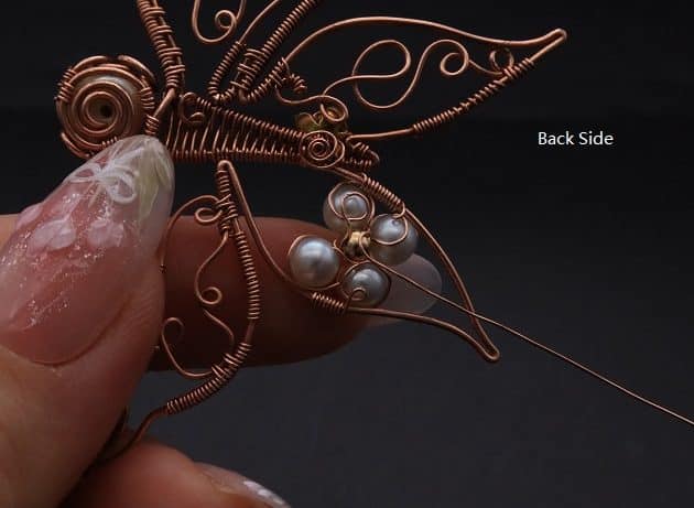 Wire-Wrapping Gleaming Filigree Butterfly Statement Pendant Tutorial 103