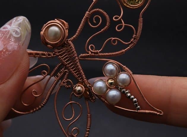 Wire-Wrapping Gleaming Filigree Butterfly Statement Pendant Tutorial 105