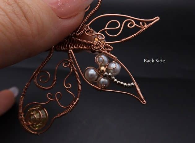 Wire-Wrapping Gleaming Filigree Butterfly Statement Pendant Tutorial 106