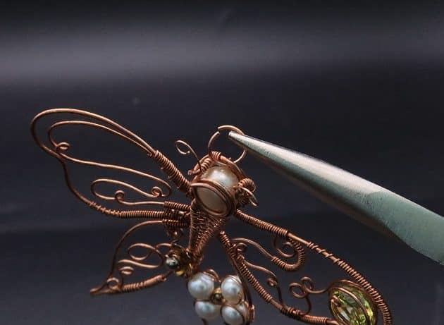 Wire-Wrapping Gleaming Filigree Butterfly Statement Pendant Tutorial 117