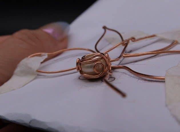 Wire-Wrapping Gleaming Filigree Butterfly Statement Pendant Tutorial 27