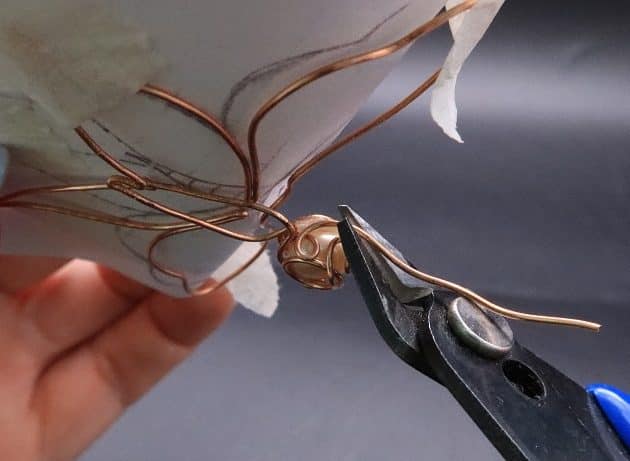 Wire-Wrapping Gleaming Filigree Butterfly Statement Pendant Tutorial 32