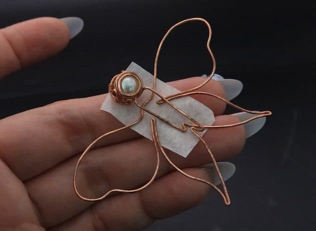 Wire-Wrapping Gleaming Filigree Butterfly Statement Pendant Tutorial 39