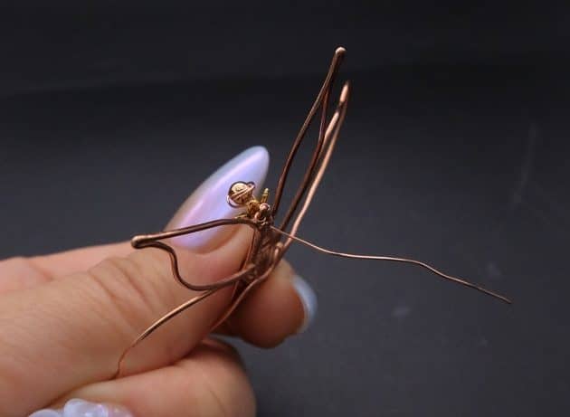 Wire-Wrapping Gleaming Filigree Butterfly Statement Pendant Tutorial 57