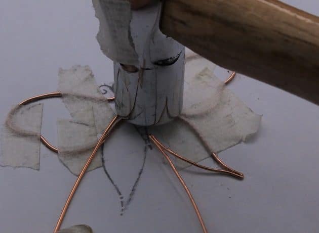 Wire-Wrapping Gleaming Filigree Butterfly Statement Pendant Tutorial 6