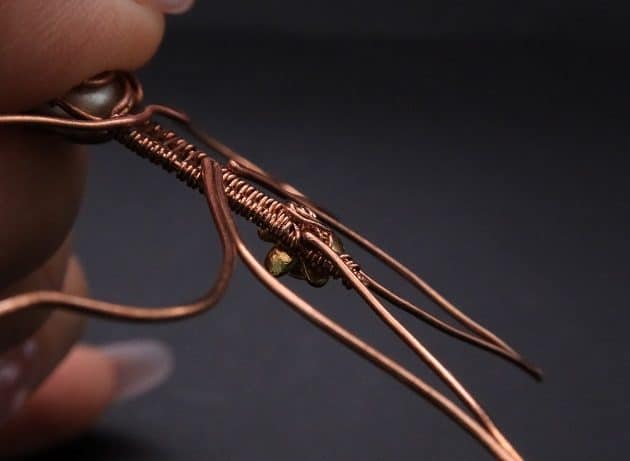 Wire-Wrapping Gleaming Filigree Butterfly Statement Pendant Tutorial 62