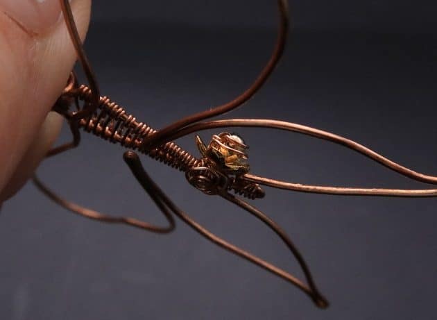 Wire-Wrapping Gleaming Filigree Butterfly Statement Pendant Tutorial 64