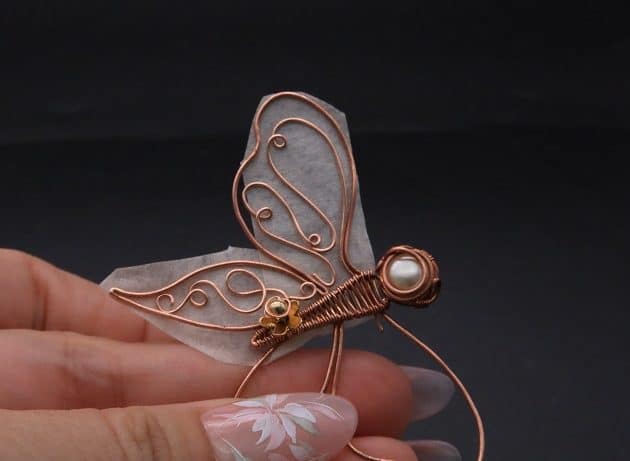 Wire-Wrapping Gleaming Filigree Butterfly Statement Pendant Tutorial 69