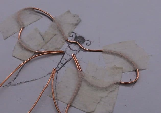 Wire-Wrapping Gleaming Filigree Butterfly Statement Pendant Tutorial 7