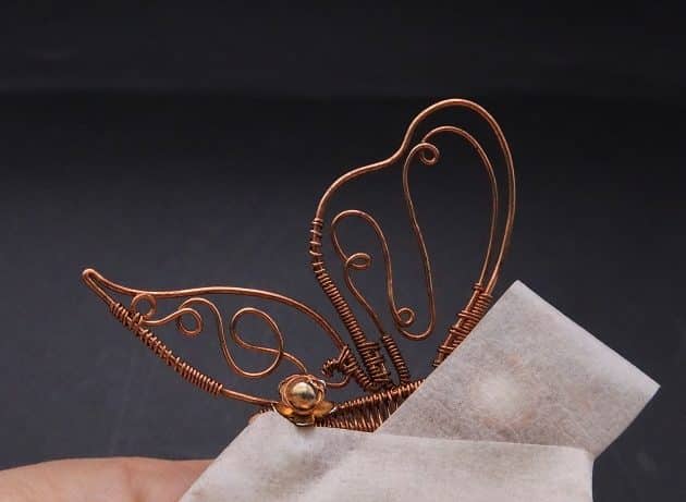 Wire-Wrapping Gleaming Filigree Butterfly Statement Pendant Tutorial 71