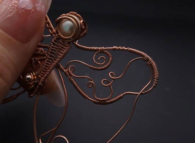 Wire-Wrapping Gleaming Filigree Butterfly Statement Pendant Tutorial 74