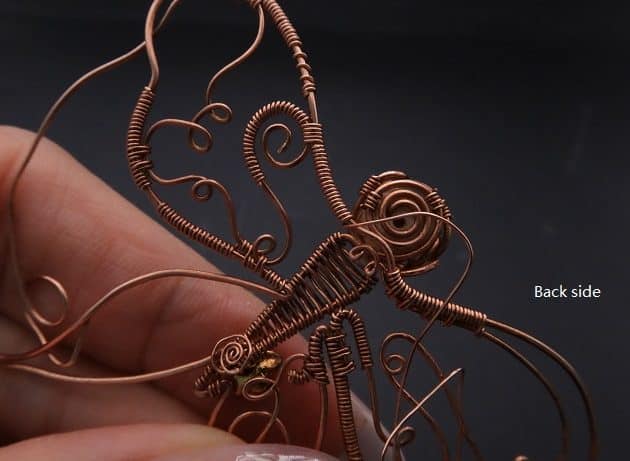 Wire-Wrapping Gleaming Filigree Butterfly Statement Pendant Tutorial 75