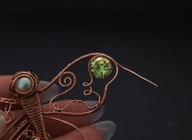 Wire-Wrapping Gleaming Filigree Butterfly Statement Pendant Tutorial 78
