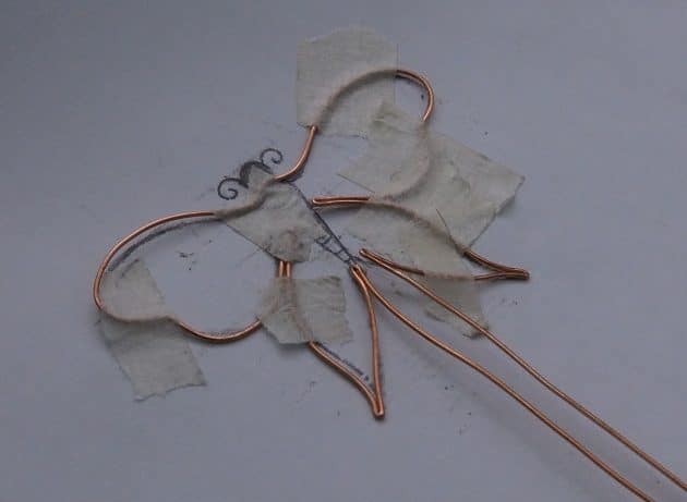 Wire-Wrapping Gleaming Filigree Butterfly Statement Pendant Tutorial 8