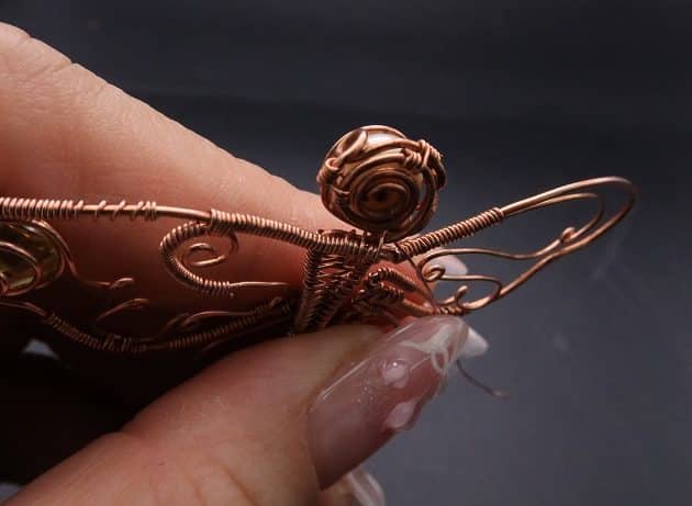 Wire-Wrapping Gleaming Filigree Butterfly Statement Pendant Tutorial 83