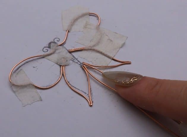 Wire-Wrapping Gleaming Filigree Butterfly Statement Pendant Tutorial 9