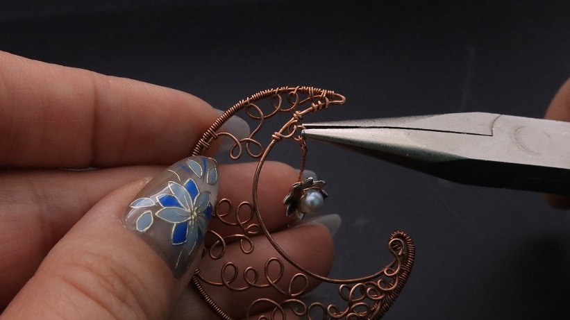 Wire-Wrapping Whimsy Star and Moon Statement Drop Earrings Tutorial-1