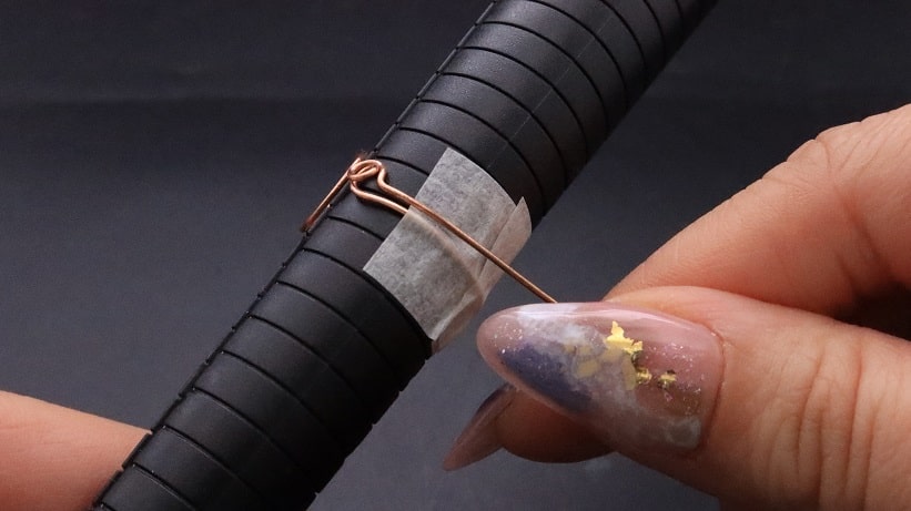 Wire-Wrapping Nostalgic Copper Woven Crystal Point Ring Tutorial 17