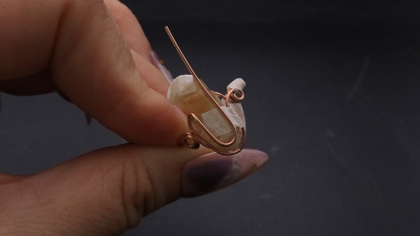 Wire-Wrapping Nostalgic Copper Woven Crystal Point Ring Tutorial 28