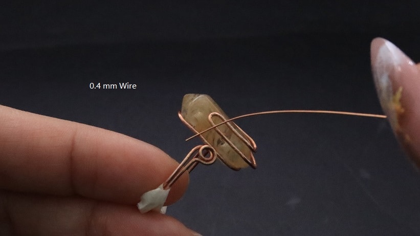 Wire-Wrapping Nostalgic Copper Woven Crystal Point Ring Tutorial 35
