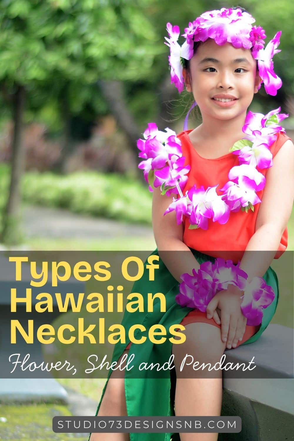 Types of Hawaiian Necklaces Flower Shell and Pendant