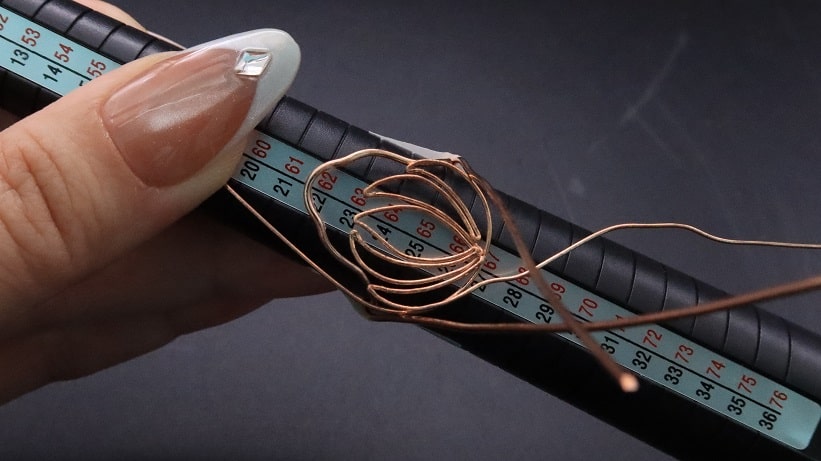 Wire-Wrapping Floating Pearl Seed Copper Lotus Flower Ring Tutorial